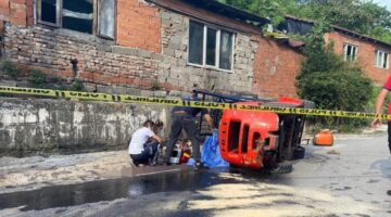 Zonguldak’ta devrilen forkliftin altında kalan genç hayatını kaybetti