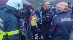 Zonguldak Kilimli sahil yolu üzerinde Uzunkum Tünelleri mevkiinde meydana gelen