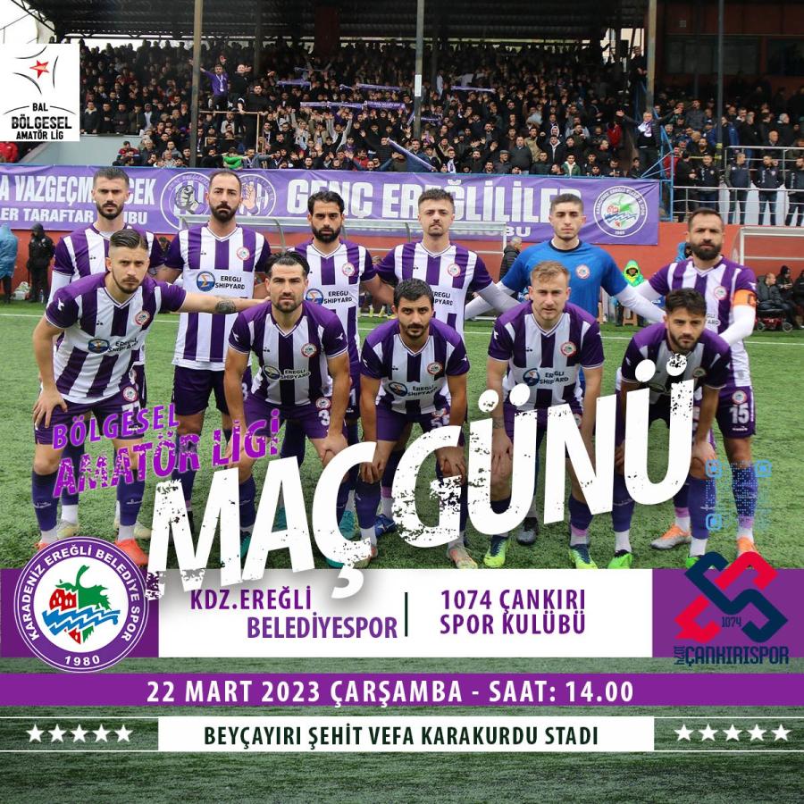 KRİTİK MAÇTA TAKIMIZIN YANINDA OLMAYA, BEYÇAYIRI STADINDA BULUŞMAYA… HAYDİ KDZ.EREĞLİ… TFF Bölgesel Amatör Liginde mücadele eden ve 33 puanla 4.sırada