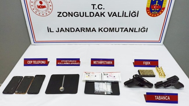 Zonguldak İl Jandarma Komutanlığınca uyuşturucu ile mücadele kapsamında geçen son