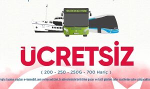 Büyükşehir, 19 Mayıs Gençlik ve Spor Bayramı’nda ücretsiz ulaşım hizmeti