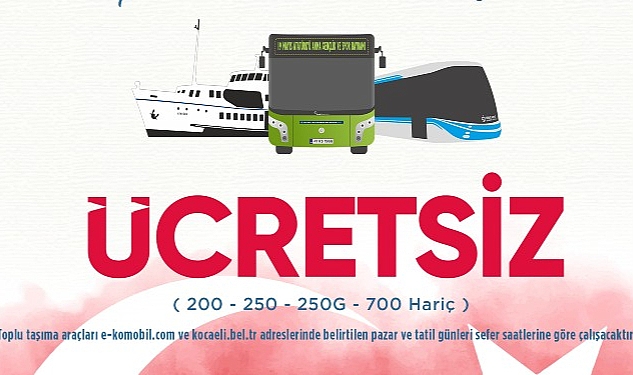 19 Mayıs Gençlik ve Spor Bayramı’nda ulaşım ücretsiz Büyükşehir, 19 Mayıs Gençlik ve Spor Bayramı’nda ücretsiz ulaşım hizmeti
