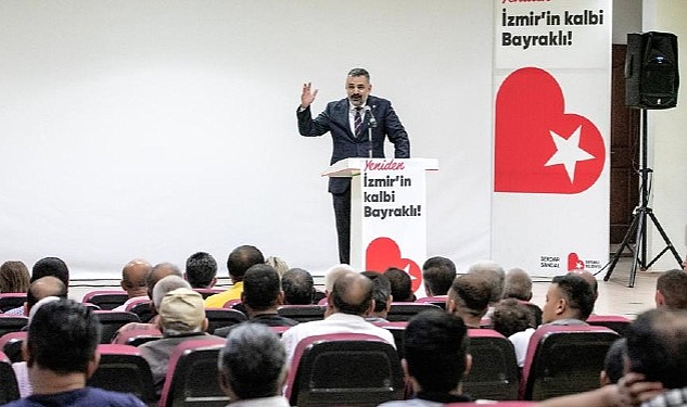 Bayraklı Belediye Başkanı Serdar Sandal, Bayraklı’da yaşayan Ankara Haymanalılarla bir