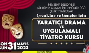 Nevşehir Belediyesi tarafından çocuklar ve gençler için düzenlenecek olan Yaratıcı