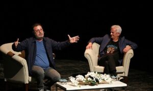 Usta oyuncu Zafer Algöz ve senarist-yazar ve komedyen Can Yılmaz,