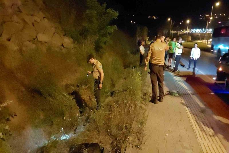 Zonguldak’ın Ereğli ilçesinde Ömerli mevkiinde araç sollarken direksiyon hâkimiyetini kaybedip