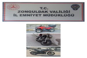Zonguldak’tan ve Kdz. Ereğli ilçesinden motosiklet çalan hırsızlar polisin takibi