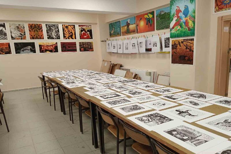 Kastamonu’nun Taşköprü ilçesinde lise öğrencileri tarafından yapılan 35 adet özgün