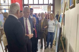 Zonguldak Karaelmas Ressamlar Topluluğu tarafından Güzel Sanatlar Galerisinde resim sergisi