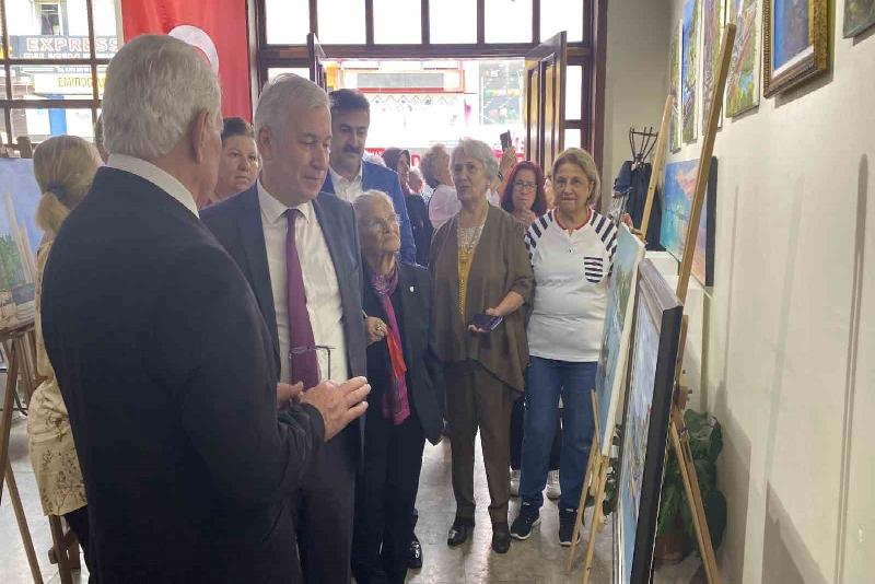 Zonguldak Karaelmas Ressamlar Topluluğu tarafından Güzel Sanatlar Galerisinde resim sergisi