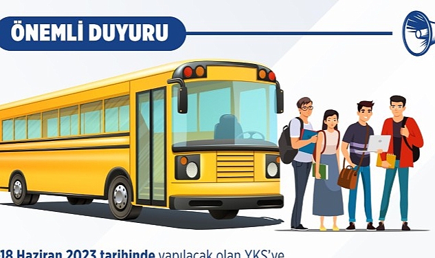 YKS’ye Girecek Öğrencilere Ulaşım Desteği Efes Selçuk Belediyesi YKS’ye (Yükseköğretim Kurumları Sınavı) girecek öğrencilere bu