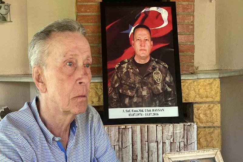 15 Temmuz’da şehit olan Emniyet Müdürü Ufuk Baysan’ın Düzce’deki baba