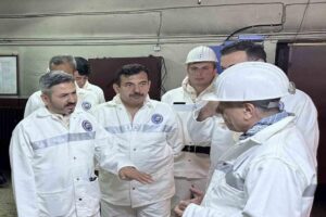 Zonguldak’a gelen Çalışma ve Sosyal Güvenlik Bakan Yardımcısı Ahmet Aydın,