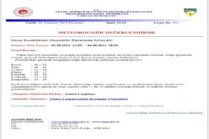 Zonguldak Valiliği, hava sıcaklığının 4-8 derece artış göstereceğini duyurarak vatandaşları