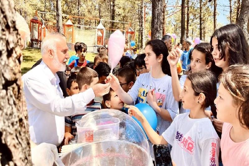Bartın da İl Müftülüğü tarafından yaz Kur’an kursu öğrencilerine pamuk