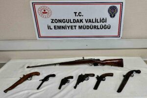 Zonguldak’ta yasadışı silah ticareti ihbarı üzerine harekete geçen ekipler; yaptıkları