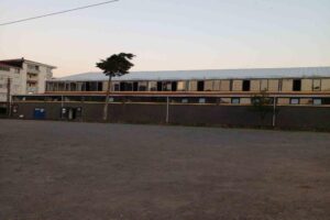 Zonguldak’ın Alaplı İlçesinde 1978 yılında yapılan spor salonunun zemininin yenilenmesi