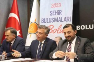 BOLU (İHA) – Bolu’da katıldığı ‘Şehir Buluşmaları’ toplantısında konuşan AK