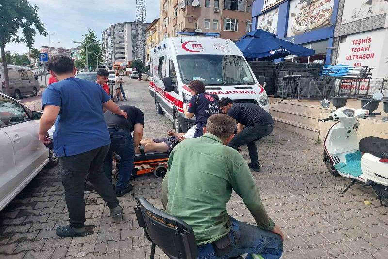 Zonguldak’ın Ereğli ilçesinde meydana gelen trafik kazasında motosikletin çarptığı yaya