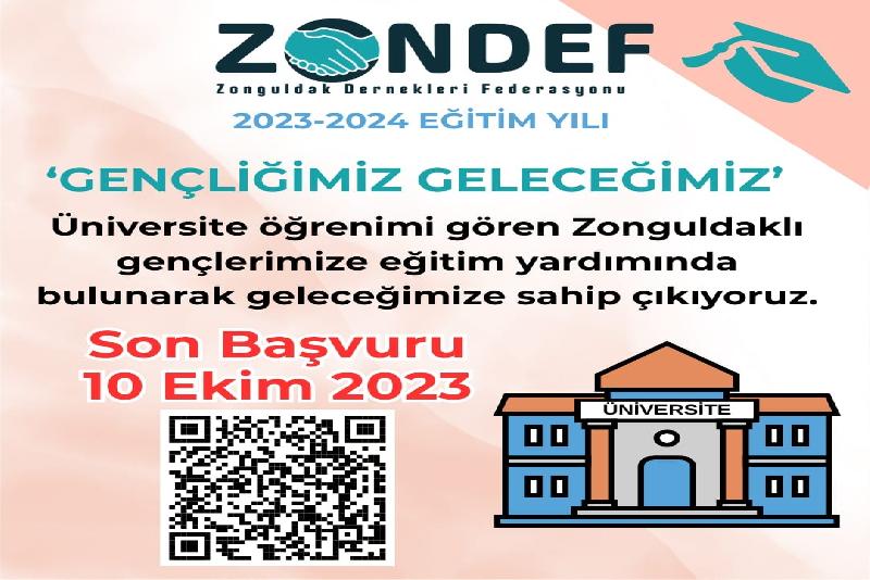 Zonguldak’ta Dernekler Federasyonu, Zonguldak nüfusuna kayıtlı olan gençlere maddi destekte
