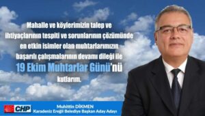   CHP Kdz.Ereğli Belediye Başkan Aday Adayı Muhittin Dikmen, 19