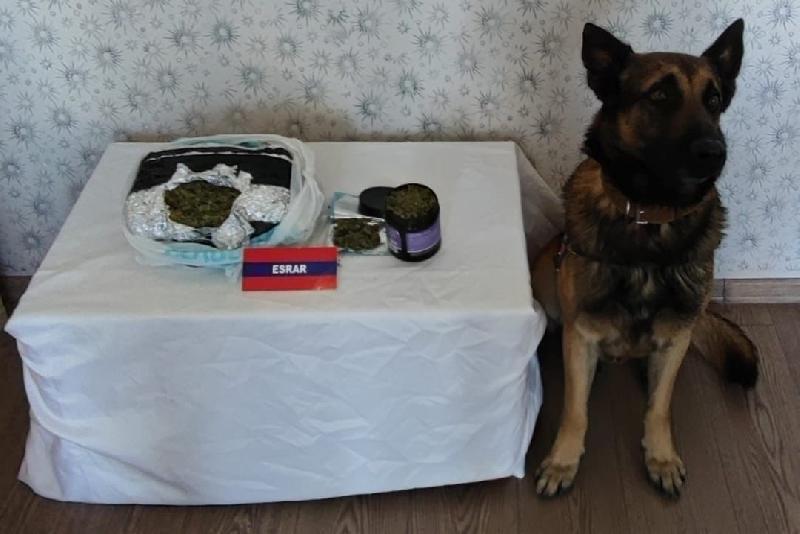 Anadolu Otoyolu’nun Bolu kesiminde durdurulan yolcu otobüsünde üzerinden 565 gram