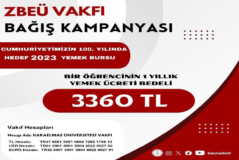 Zonguldak Bülent Ecevit Üniversitesi Vakfı, ihtiyaç sahibi öğrencilerin yemek ücretini