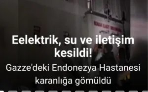 Filistin Sağlık Bakanlığı tarafından yapılan açıklamada, Gazze Şeridi’nin kuzeyindeki Endonezya