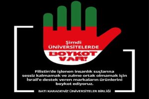 Batı Karadeniz Üniversiteler Birliği (BKÜB), İsrail’e destek veren markaları boykot