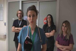 Kastamonu’da çöp konteynerinin yanında çöp poşetine sarılmış vaziyette bulunan yeni