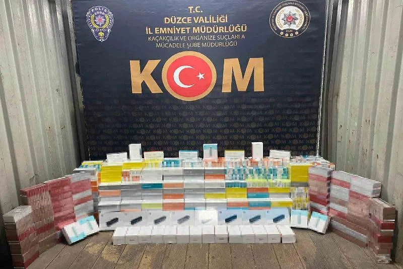 DÜZCE (İHA) – Düzce’de polis ekiplerinin düzenlediği operasyonda 32 adet