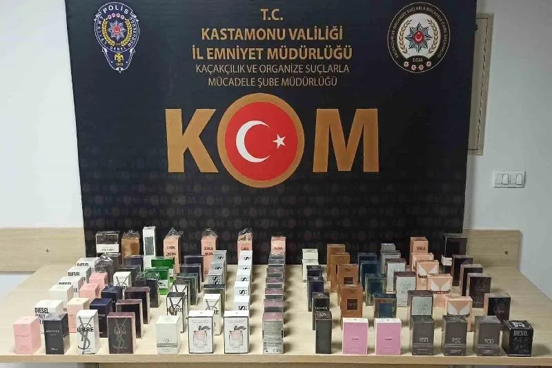 Kastamonu’da 91 adet kaçak parfüm ele geçirildi