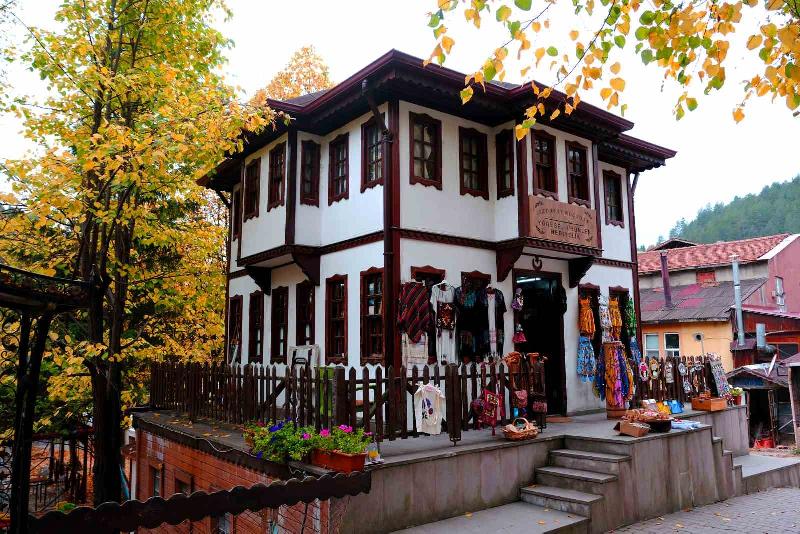 Kastamonu’nun Azdavay ilçesinde sonbaharda ayrı bir güzelliğe bürünen Çatak kanyonu