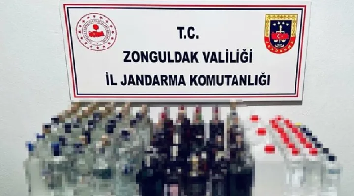 Zonguldak’ta kaçak alkol operasyonu