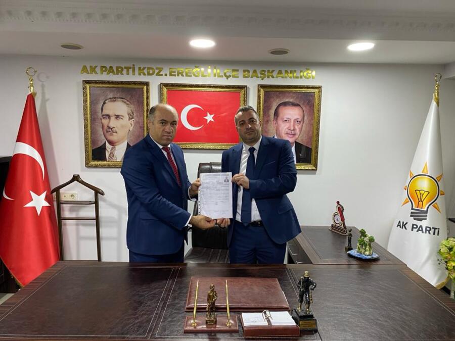 Karadeniz Ereĝli ilçesinde sevilen iş insanı Sinan Durdu, AK Parti