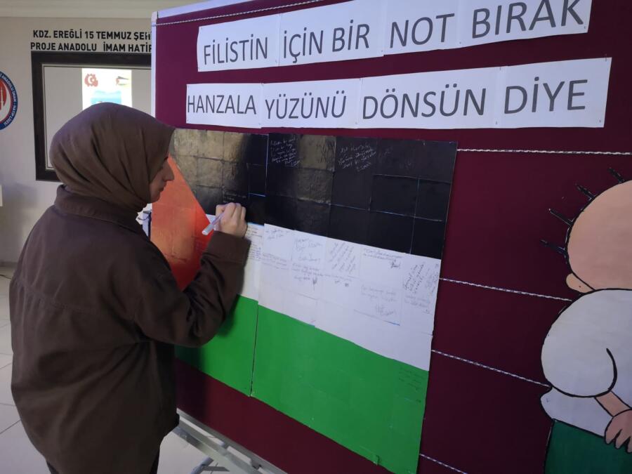 Kdz.Ereğli 15 Temmuz Şehitleri Anadolu İmam Hatip Lisesi öğrencileri, Filistin