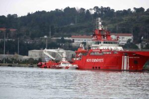 Zonguldak’ın Ereğli ilçesinde batan Kafkametler adlı kuru yük gemisinin kayıp