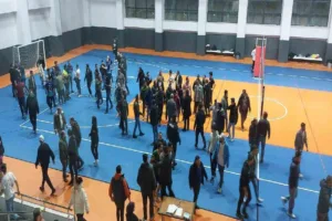 Kastamonu’nun Çatalzeytin ilçesinde düzenlenen kamu kurumları arasında düzenlenen voleybol turnuvasında