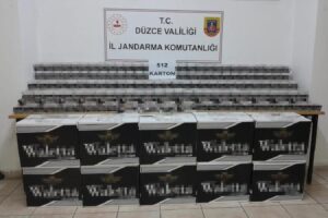 DÜZCE(İHA) – Düzce’de Jandarma ekipleri tarafından Gümüşova il sınırında yapılan