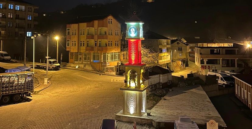 Zonguldak’ın Beycuma Beldesi’ne, madenciliğin önemli bir simgesi olan madenci heykelli
