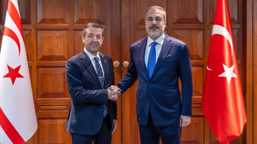 Türkiye Dışişleri Bakanı Hakan Fidan, KKTC Dışişleri Bakanı Ertuğruloğlu ile Görüşme Gerçekleştirdi