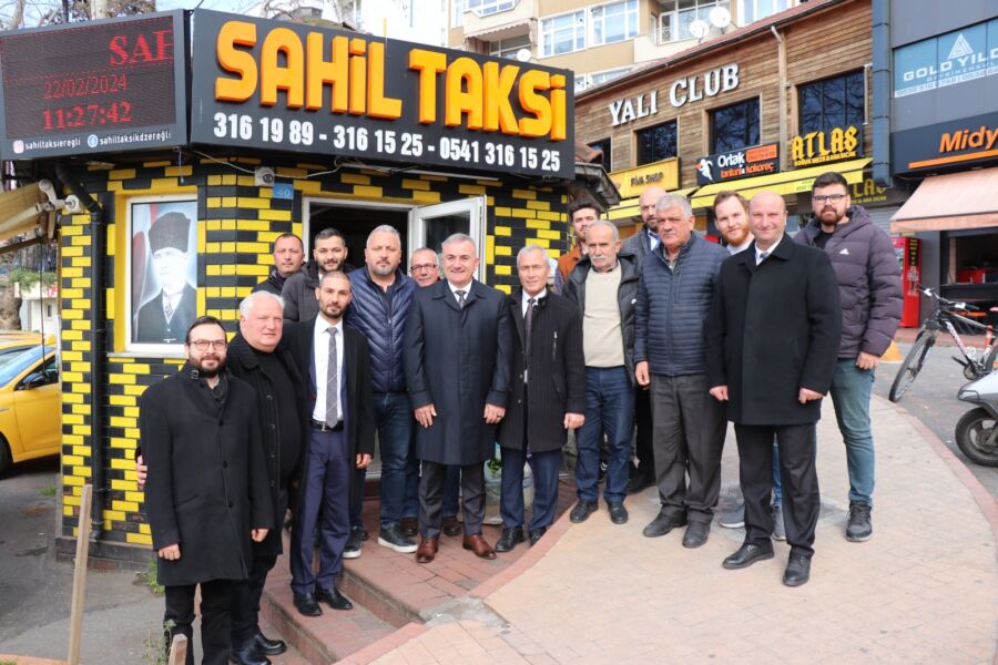 Kdz. Ereğli Belediye Başkan Adayı Murat Sesli,sahil taksi esnafını ziyaret
