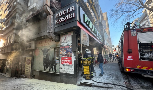 Gazipaşa Caddesi’nde bulunan bir kasap dükkanında akşam saatlerinde yaşanan olay,
