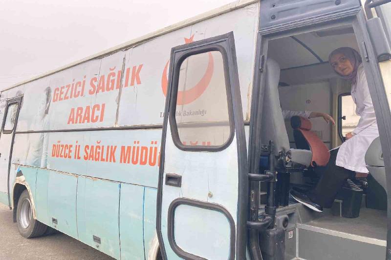 DÜZCE(İHA) – Düzce Sağlık Müdürlüğü tarafından gezici kanser tarama aracı