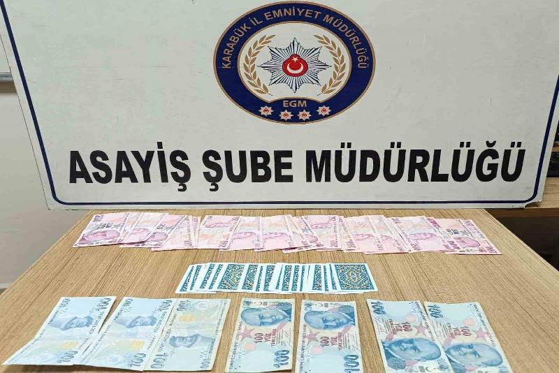 Karabük’te kumar oynarken yakalanan 5 kişiye 32 bin 125 lira