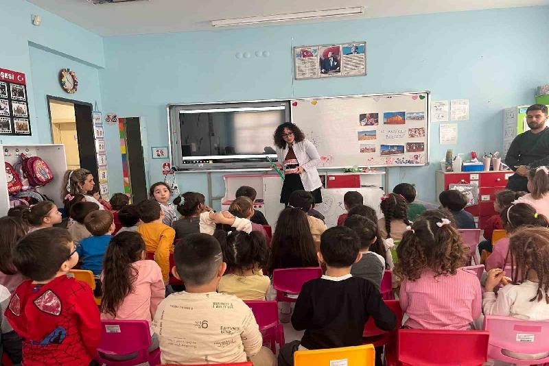 DÜZCE(İHA) –Sağlık Müdürlüğü tarafından anaokulu ve ilkokul öğrencilerine ağız ve