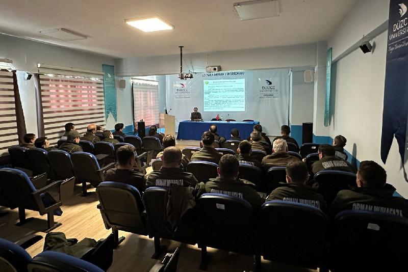 DÜZCE(İHA) – Düzce’nin Gölyaka ilçesinde ormanların korunması ve orman zararlılarıyla