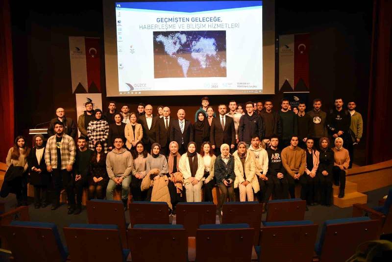 DÜZCE(İHA) – TÜRKSAT A.Ş. Genel Müdürü Hasan Hüseyin Ertok, yer