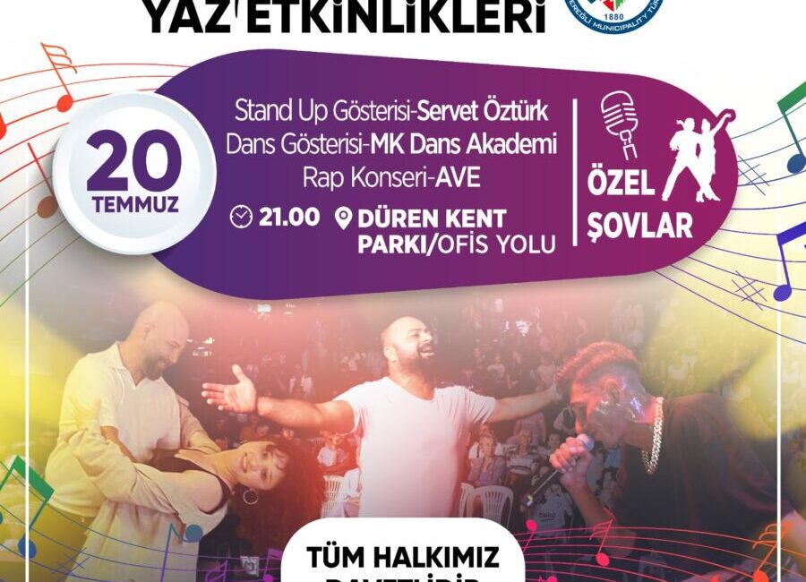 Kdz. Ereğli Belediyesi yaz etkinlikleri bu hafta sonu da devam