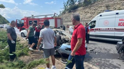 Zonguldak Alaplı Akçakoca karakolunda meydana gelen trafik kazasında bir kişi